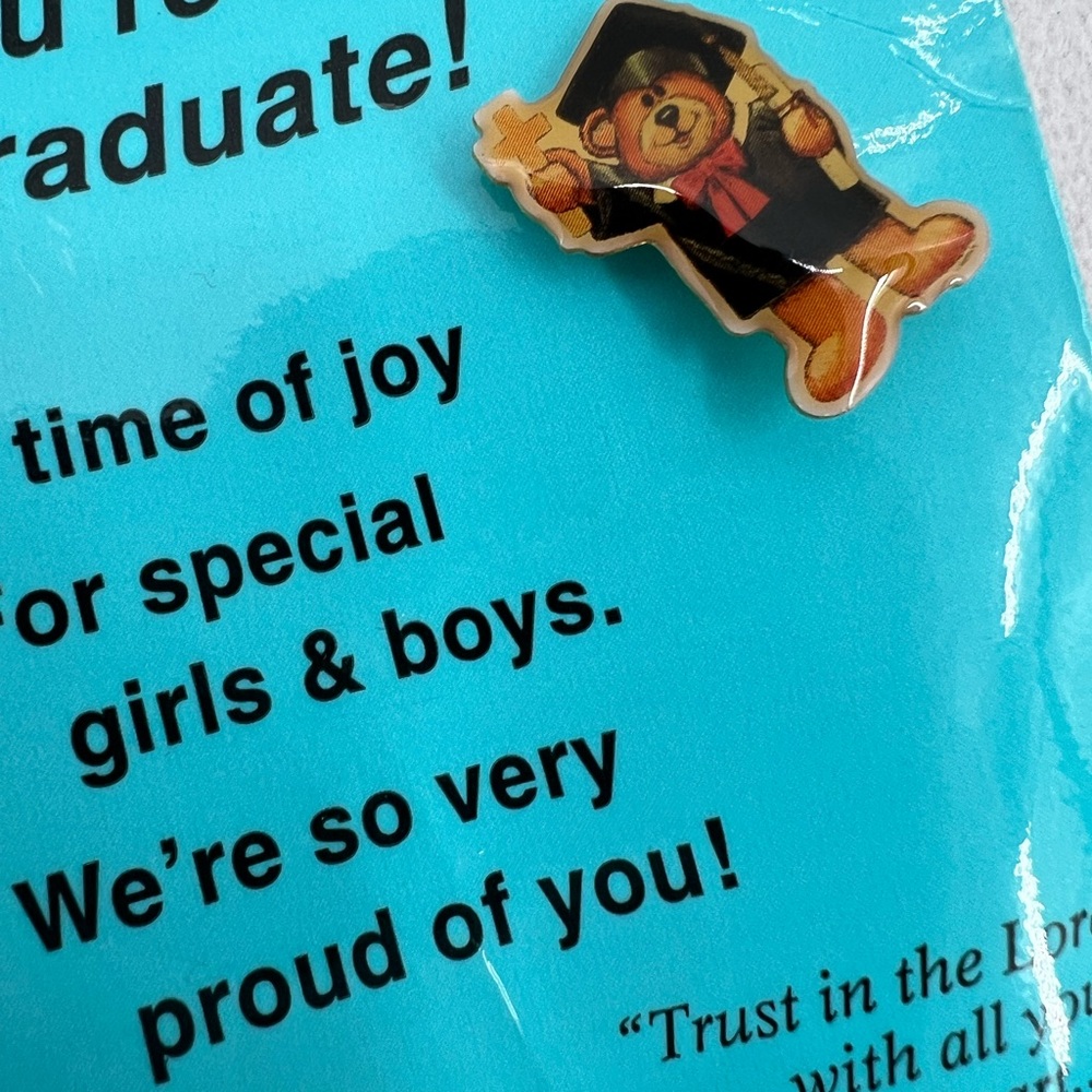 Vintage Christian Graduation Pin